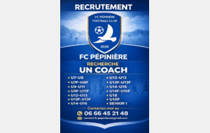 Recrutement d'un coach pour les catégories